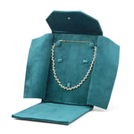 sac rangement bijoux velours turquoise vert rose gris bleu classique portable multifonction