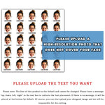 stickers personnalisables adhésifs blanc multicolore visages personnes chat textes moderne opacité unique