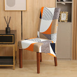 housse chaise xl spandex polyester moderne floral gris noir beige orange