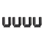 roulettes meuble supports plastique noir gris caoutchouc antidérapant vissage trou central set pièces