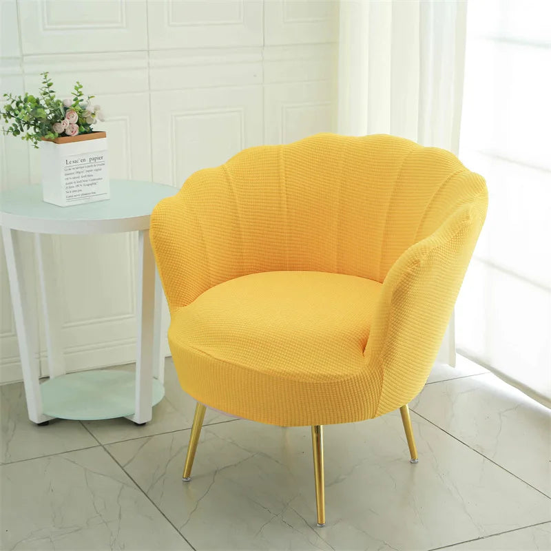 housse fauteuil blanc bleu rose gris beiges rayures horizontales moderne pieds dorés machine extensible