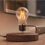lampe led moderne minimaliste transparente verre base bois interrupteur tactile veilleuse deco