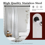 tendeur rideau douche acier inoxydable noir moderne respectueux environnement fixations différentes tailles incluses