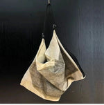 sac rangement polyester zippé main contemporain beige gris clair amovible respectueux environnement