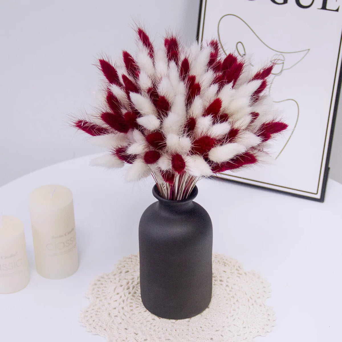 décoration maison bouquet fleurs séchées blanches roses naturelles minimalistes événements anniversaires fêtes