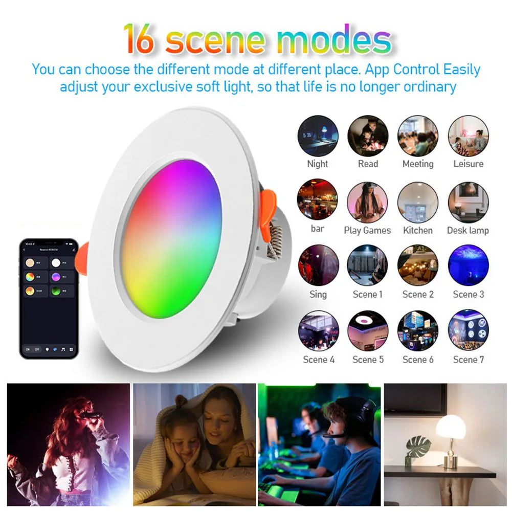 spot led blanc orange moderne 113 50mm rgb led aluminium translucent
