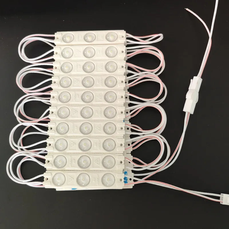 modules led blanc rouge bleu ip65 étanches adhésifs industriels 120° lumineux