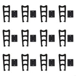 clips fixation noir robustes pratique cadre photo 19cm transparents perforations unisexes adultes