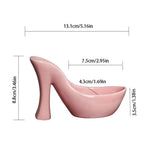 pots plantes forme chaussures talons noir blanc rose émail moderne décoratif led succulente