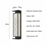 appliques murales modernes or noir blanc éclairage led ip65 résistant l'eauextérieur fixations