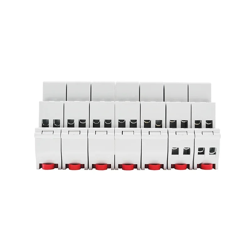 interrupteur électrique blanc rouge moderne rail voyants lumineux ac dc 230v