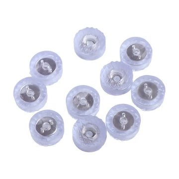 boutons modernes violet géométriques semi transparents 18mm 22mm 25mm 30mm