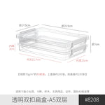 boîtes rangement transparentes pliables moderne poignées blanches stockage papier scrapbooking réutilisables organisateur respectueux environnement