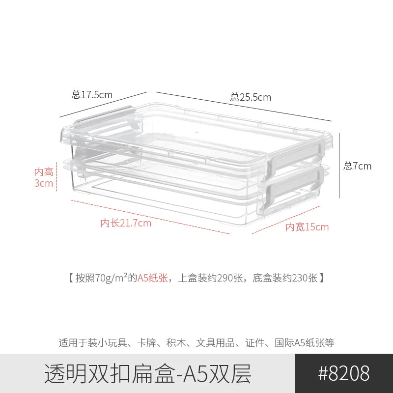 boîtes rangement transparentes pliables moderne poignées blanches stockage papier scrapbooking réutilisables organisateur respectueux environnement