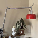 lampe murale moderne rouge deco chambre salon éclairage quotidien articulée métal fixée mur