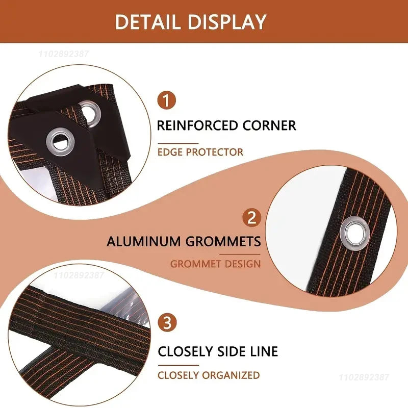 bâche transparente impermeable protection jardin 2mm eyelets moderne corners aluminium