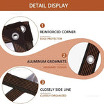bâche transparente impermeable protection jardin 2mm eyelets moderne corners aluminium