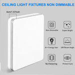 lampe carrée moderne blanc mat clips led facile chambre salon