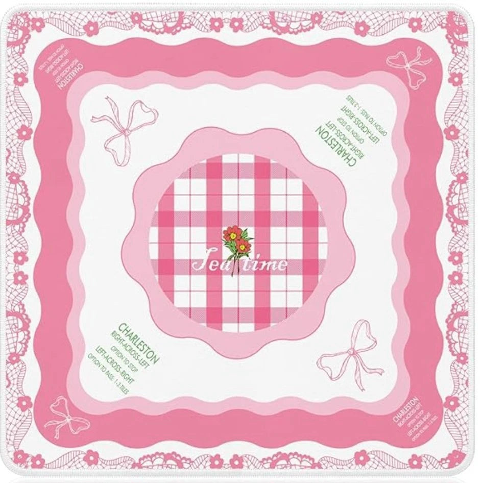 tapis souris géant floral décoratif caoutchouc antidérapant grande surface table jeu maison