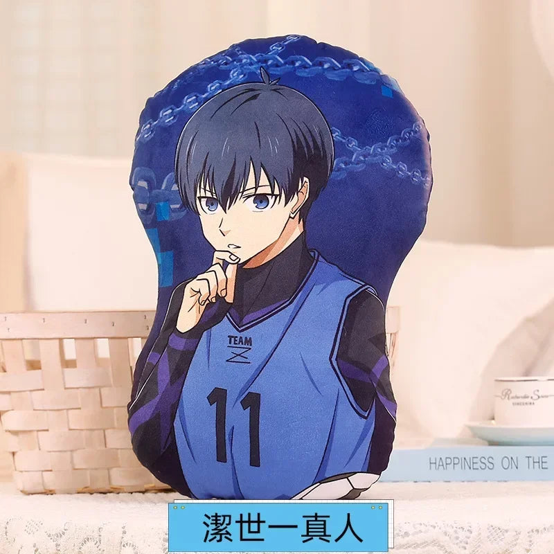coussin anime personnages football ballons peluche lavable adulte oblong itoshi seishiro meguru