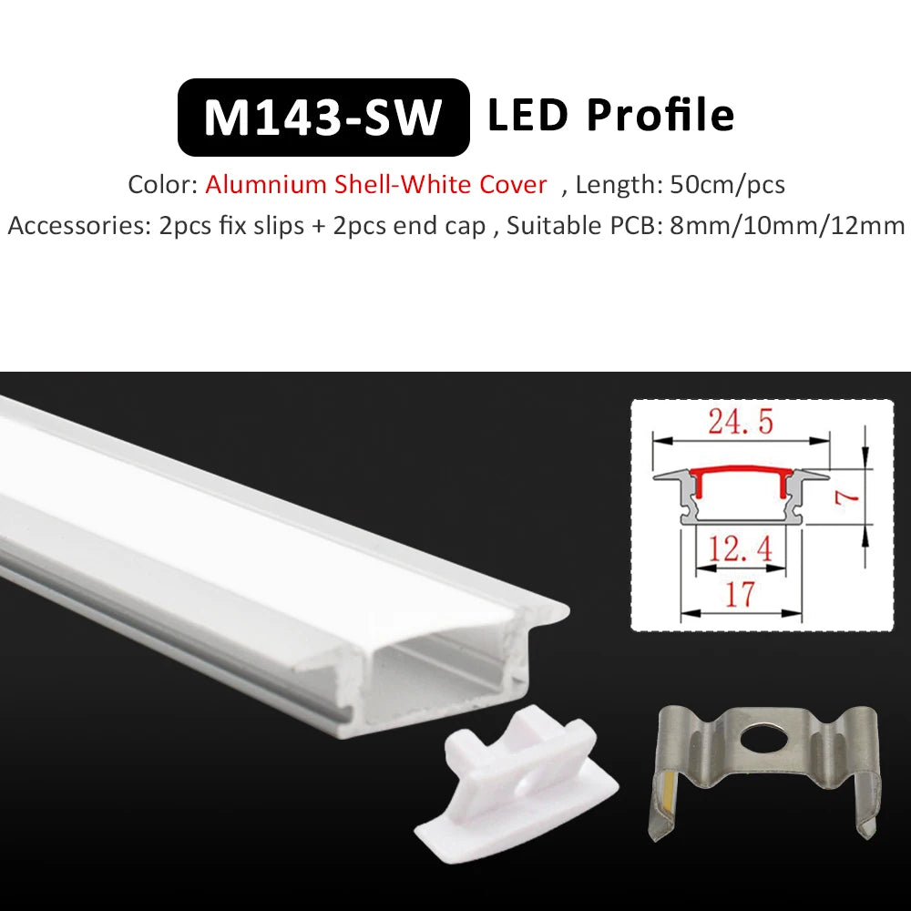 profil led noir blanc moderne 12v certification ul cem lvd rohs led ceiling profile
