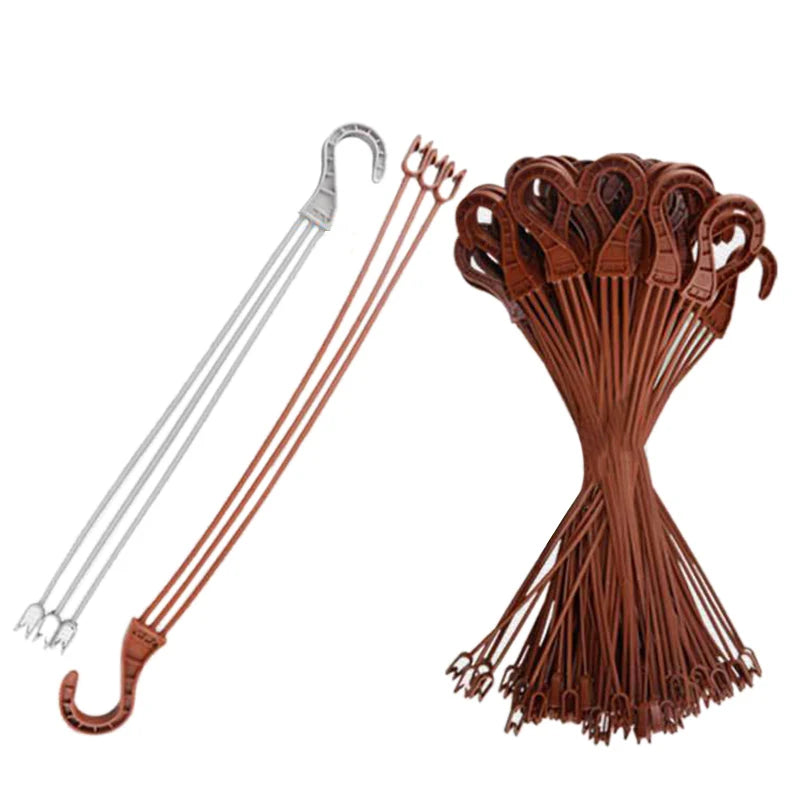 pots suspendus marron blanc modernes plantes balcon jardinières plastique pvcHooks