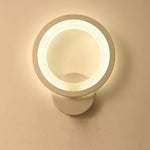 lampe murale moderne blanche adhésive ronde lumineuse salon chambre couloir