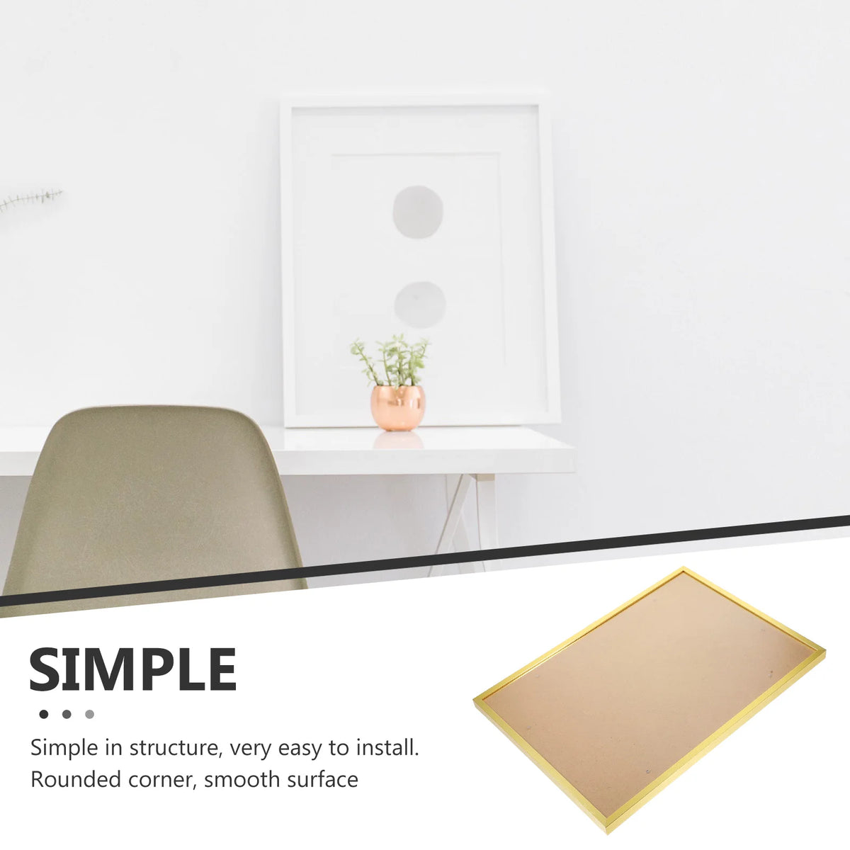 Cadre photo compact pour table de bureau ou mur