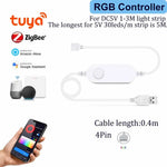 contrôleur led ruban blanc moderne adhésif usb tuya smart life alexa google zigbee 3.0
