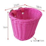panier vélo tressé violet rose noir beige blanc traditionnel fixé ceinture