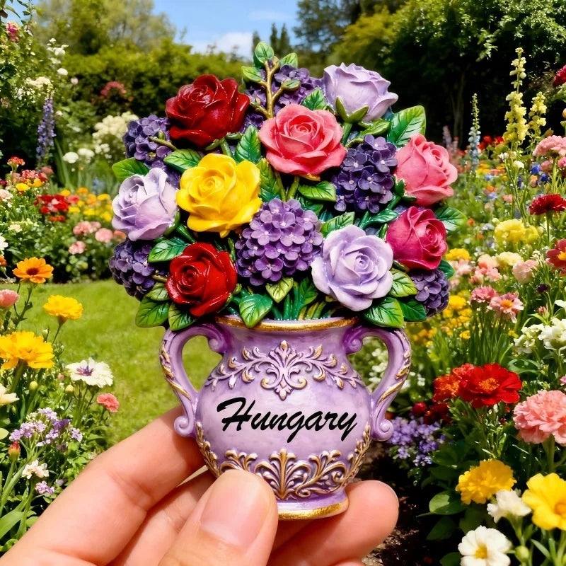 décoration murale aimant vintage bouquet fleurs relief provence italie française erotique