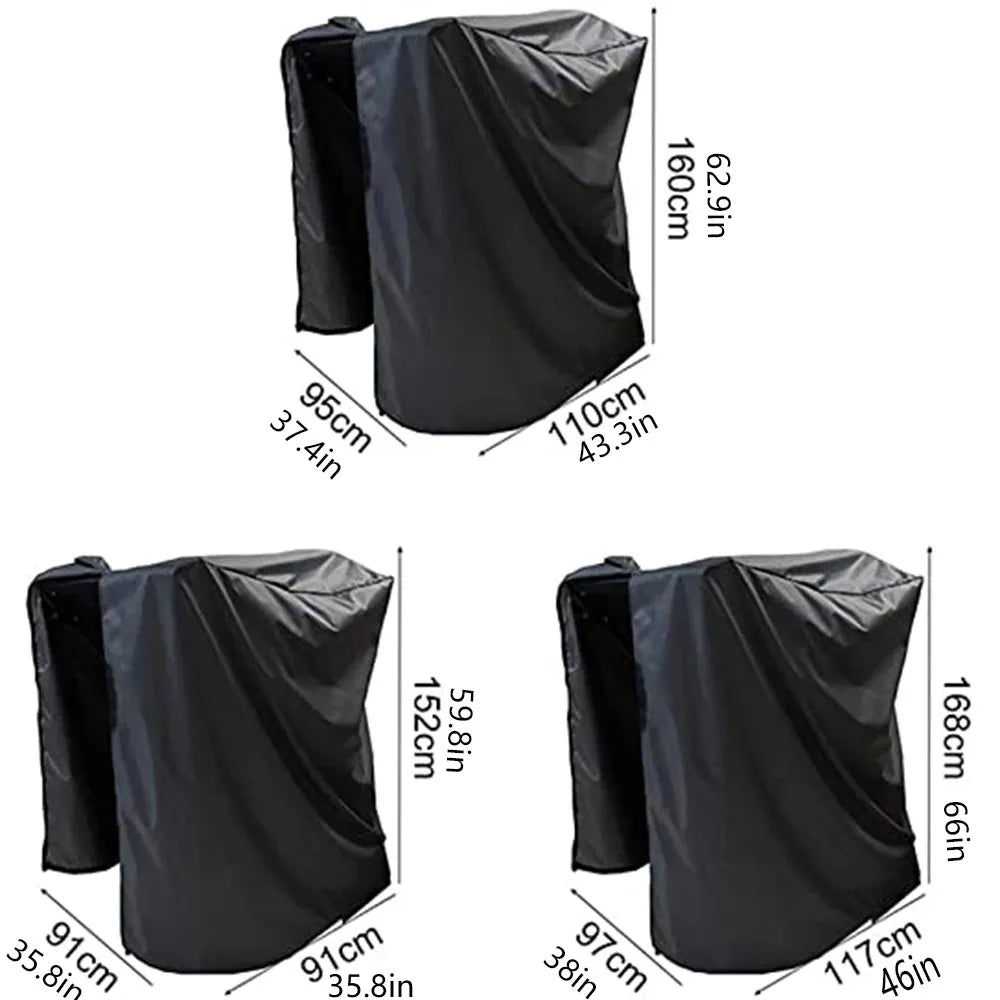tapis roulant protection housse noir polyester anti poussière moderne drawstring 160cm 95cm