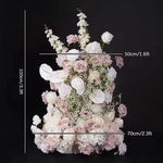 décoration événement mariage extérieur rose soie blanche romantique élégante moderne arches fleurs