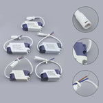 accessoires éclairage led driver 3w 47w 812w 1318w 1824w blanc gris moderne