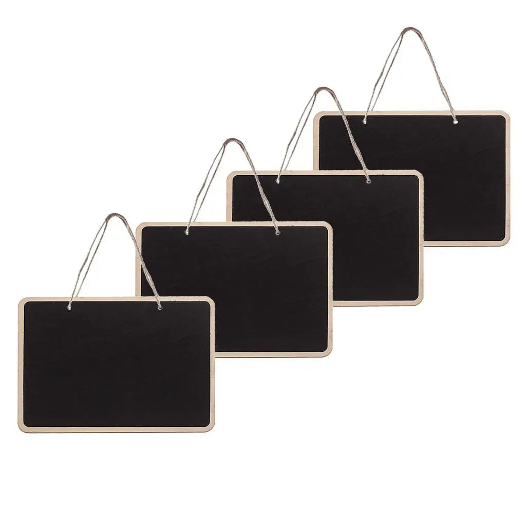 tableaux noirs bois double face suspendus cordelette classiques noir beige