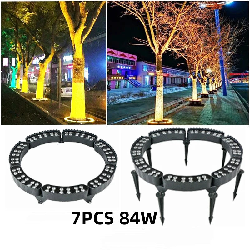 luminaire solaire noir moderne disque led ip65 extérieur jardin point lumineux fixations piquets cables