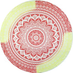 serviette plage ronde motif mandala boho chic coton polyester décorative grande plage été