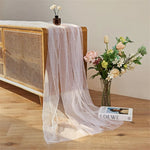 nappe tulle rose beige mariage anniversaire baptême révélation sexe festive