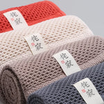 serviette coton rouge moderne absorbante rapide 33x72cm lavage main qualité adulte toilette
