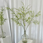 décoration maison branche artificielle feuilles vertes transparentes moderne minimaliste anniversaire mariage pendaison crémaillèreintérieur