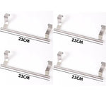 porte serviettes mural acier inoxydable clips fixation moderne 23cm 36cm lisse argenté sans perçage