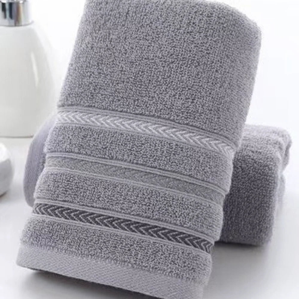 serviettes toilette rapide absorbantes microfibre coton polyester rose clair rayures noires classique