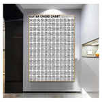 tableau chordes guitare impression graphique toile sans cadre moderne blanc noir