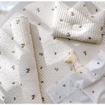 coussins doux couverture animaux oiseaux lapins motifs floraux bébé maternité texturé