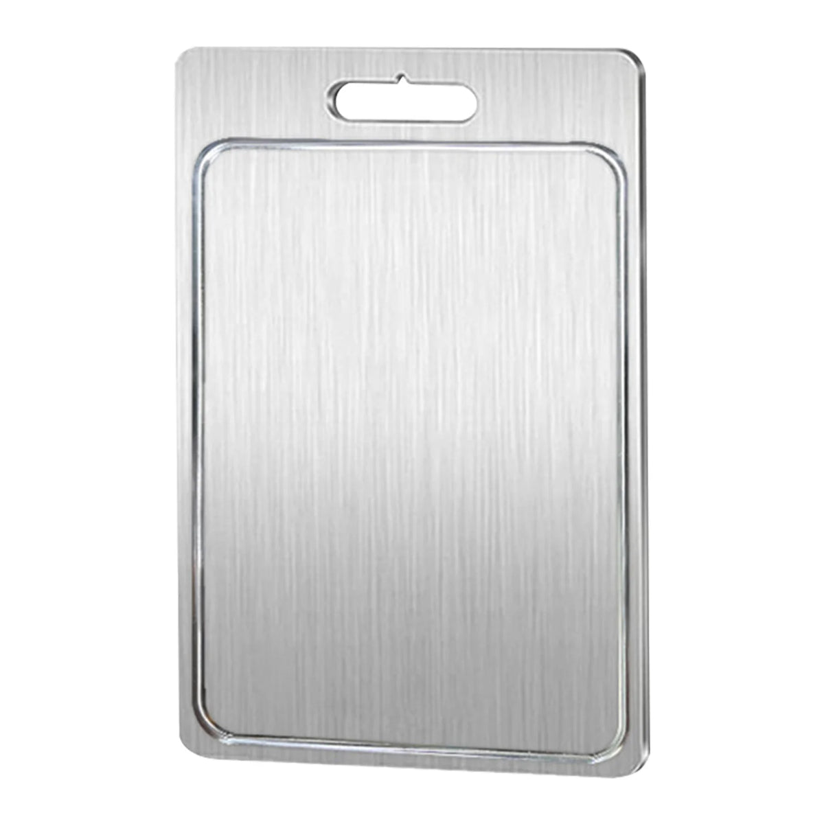 planches découpe acier inoxydable 304 moderne poignée texture brossée résistante moisissure easy clean durable
