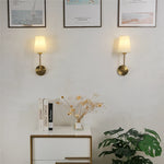 Lampe murale moderne or abat jour conique éclairage quotidien led minimaliste