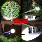 torche rechargeable led étanche camping extérieur pêche réglable mode lumière forte distance