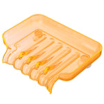 support savon violet translucent moderne salle bain drainage automatique lisse minimaliste plastique