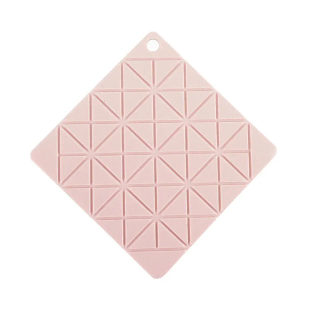 tapis isolation silicone gris rose moderne 18cm 18cm respectueux environnement