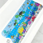tapis baignoire enfant thème marin poissons coraux bulles ventouses salle bain sécurité antidérapant